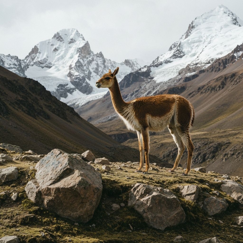 Vicuña en los Andes